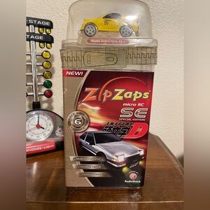 Original Radioshack Zip Zap Micro RC Car Initial D Special Edition